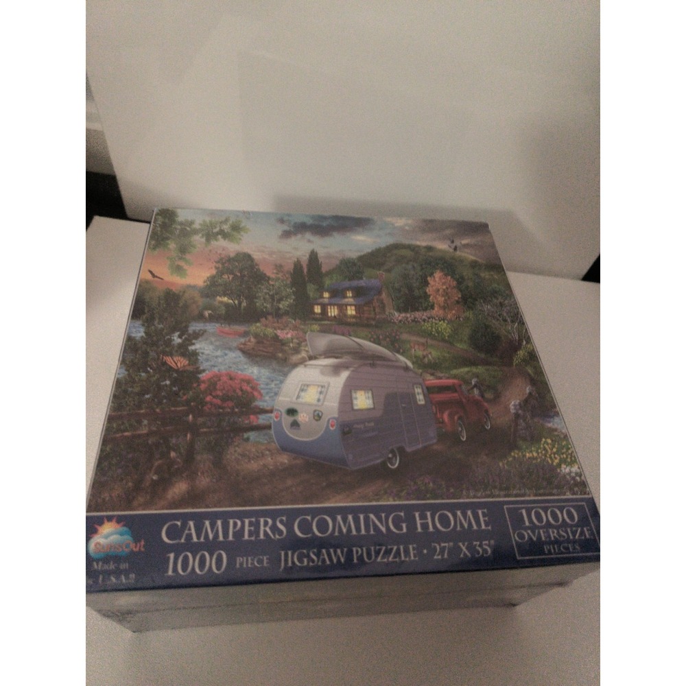 SunsOut Campers Coming Home 1000 Oversized Piece Jigsaw Puzzle Factory Sealed